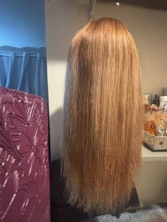 Uniwigs Other - Uniwig Auburn Blonde 2 tone straight Human Hair Wig 
Cap size small-medium